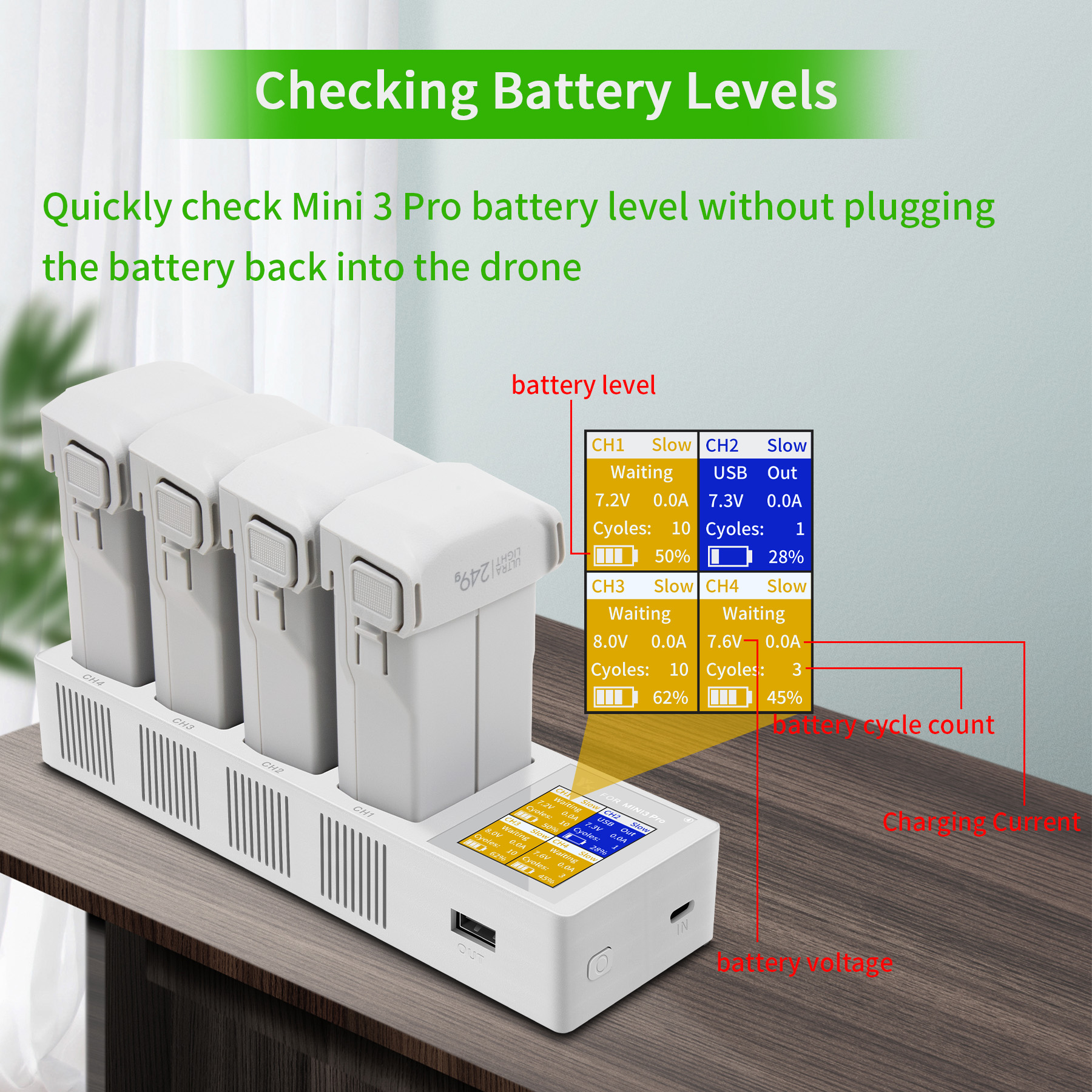 4in1 3in1 Battery Charging Hub – обзор и цена Drone Charging Hub