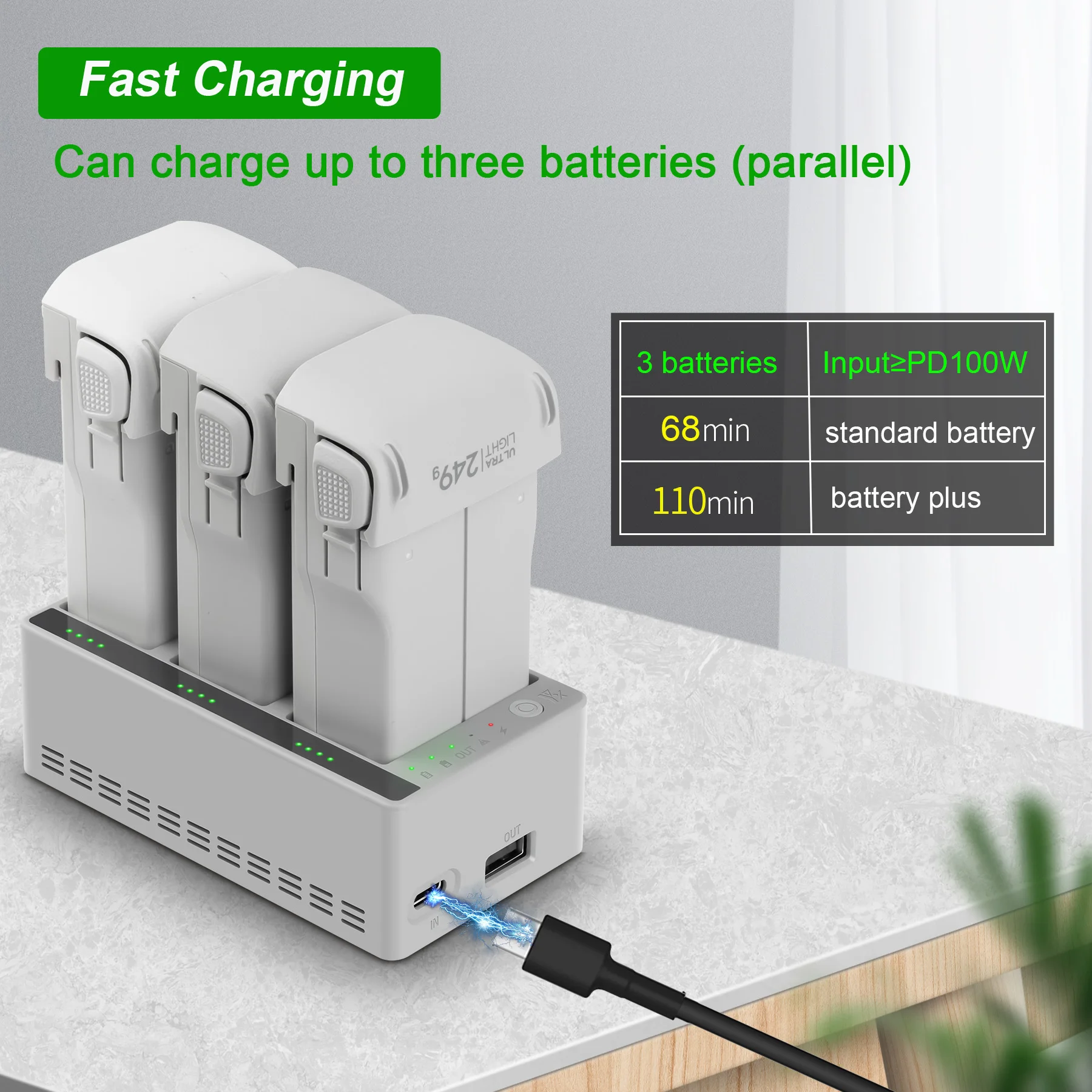 Charger Hub for DJI LITO 1 X1  – обзор и цена Drone Charging Hub