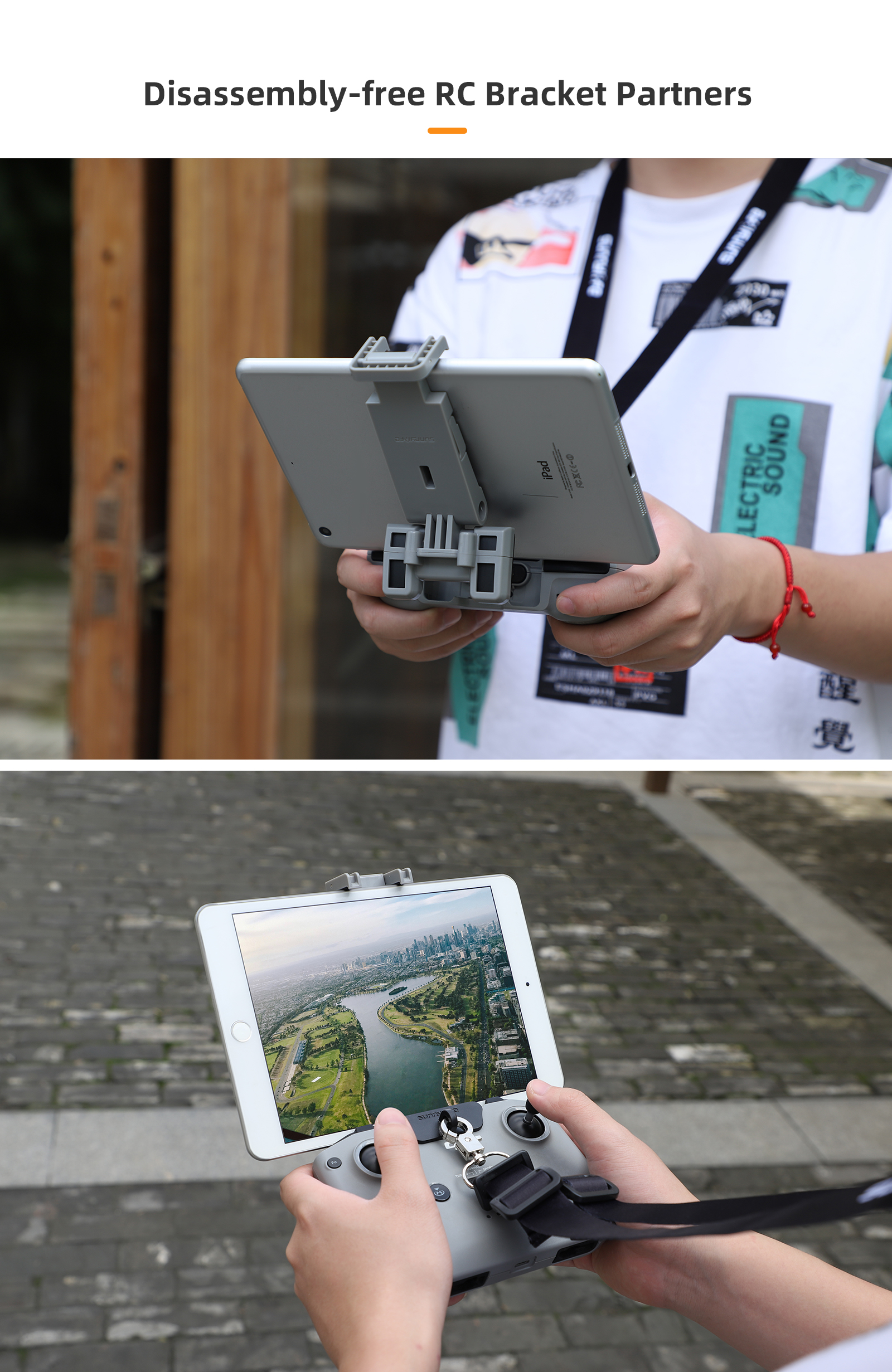 Foldable Disassembly-free Brac – обзор и цена Drone Tablet Mount