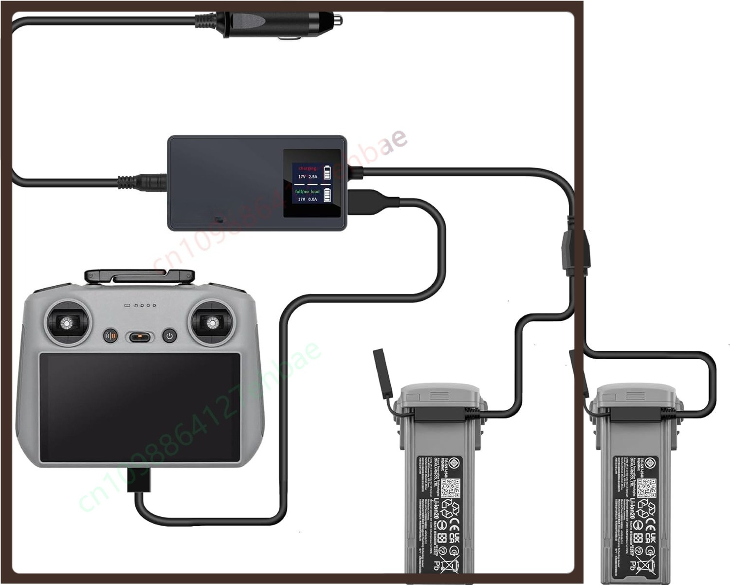 LCD battery car charger for DJ – обзор и цена Drone Charging Hub