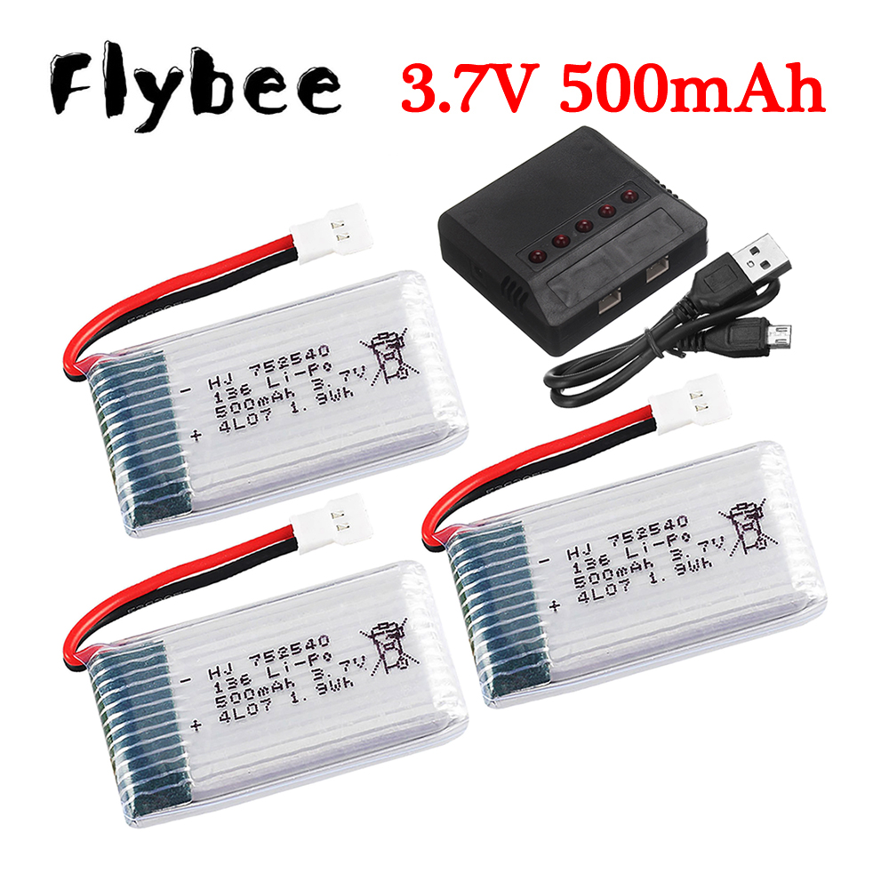 3.7V 500mAh 752540 Lipo Batter – обзор и цена Drone Battery Charger