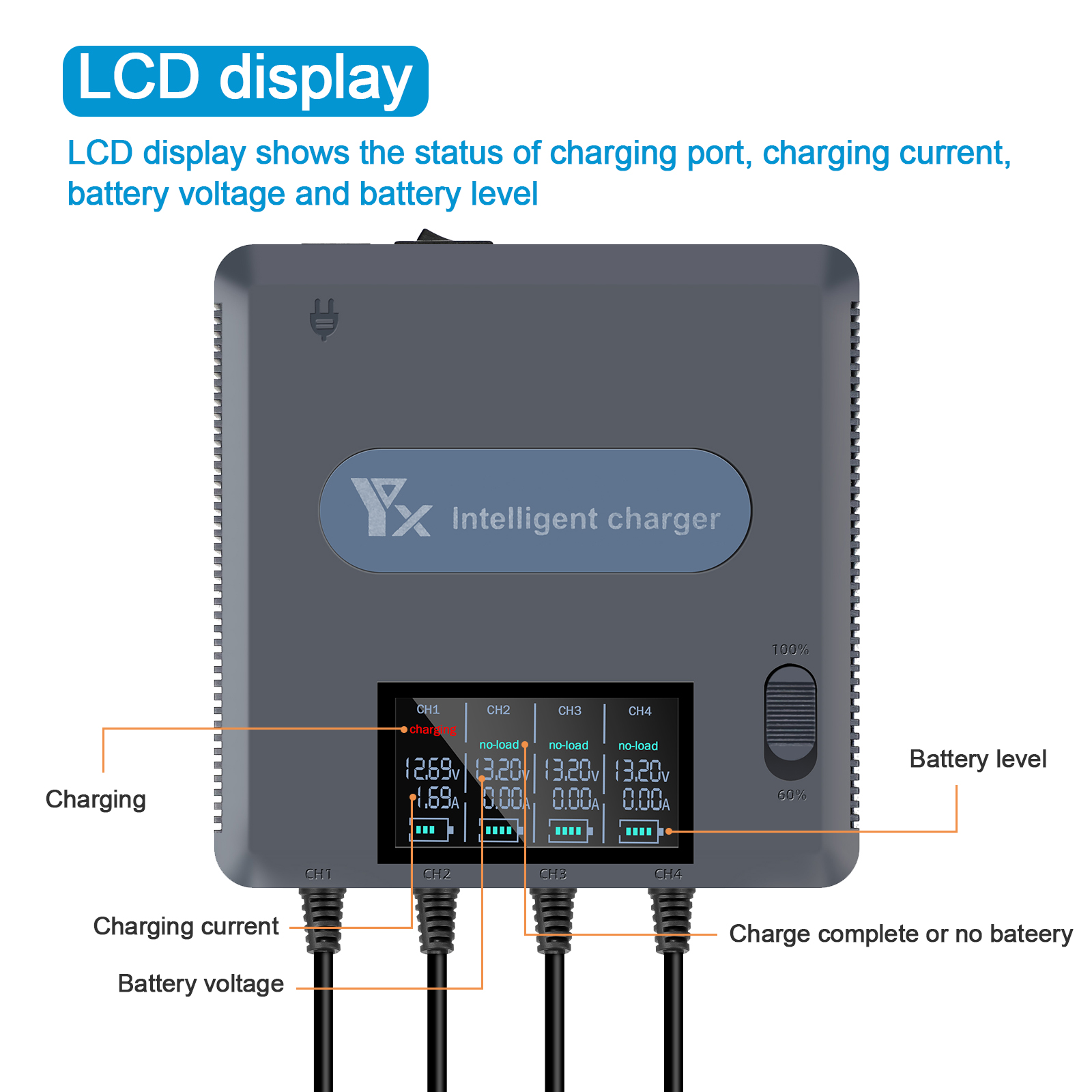 6 in 1 Digital display Battery – обзор и цена Drone Charging Hub