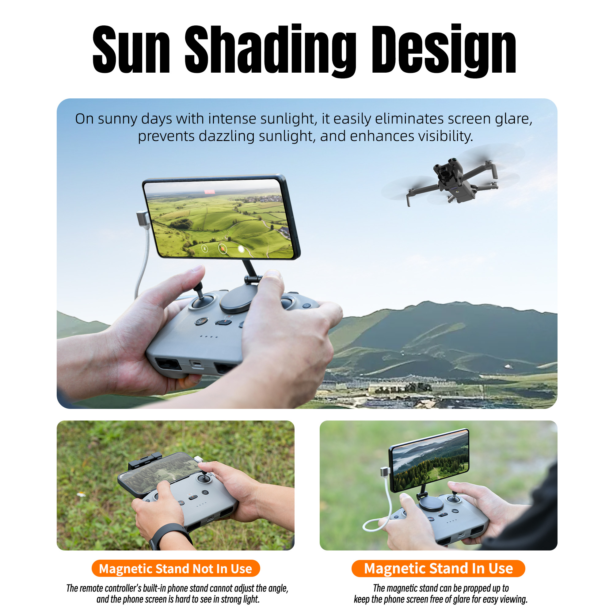 Adjustable Magnetic Phone Stan – обзор и цена Drone Tablet Mount