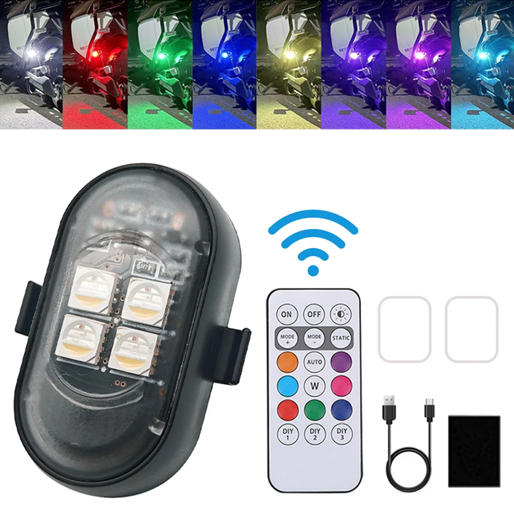 1-8PCS USB Rechargeable Waterp – обзор и цена Drone Strobe Light