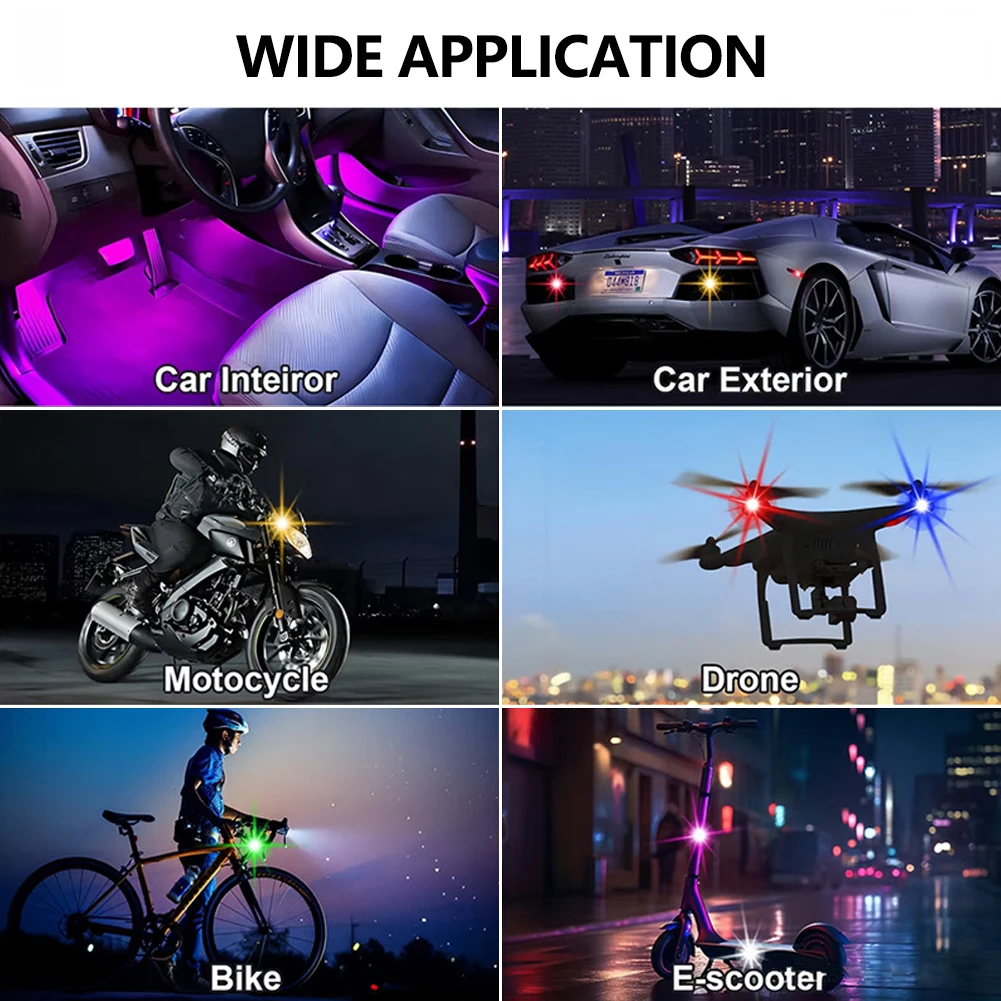 1-8PCS USB Rechargeable Waterp – обзор и цена Drone Strobe Light