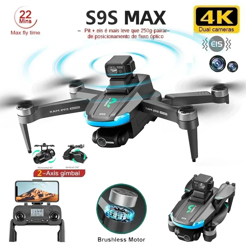 NEW S9S MAX MINI Drone 4K 2-Ax – обзор и цена Drone Remote Controller Lanyard