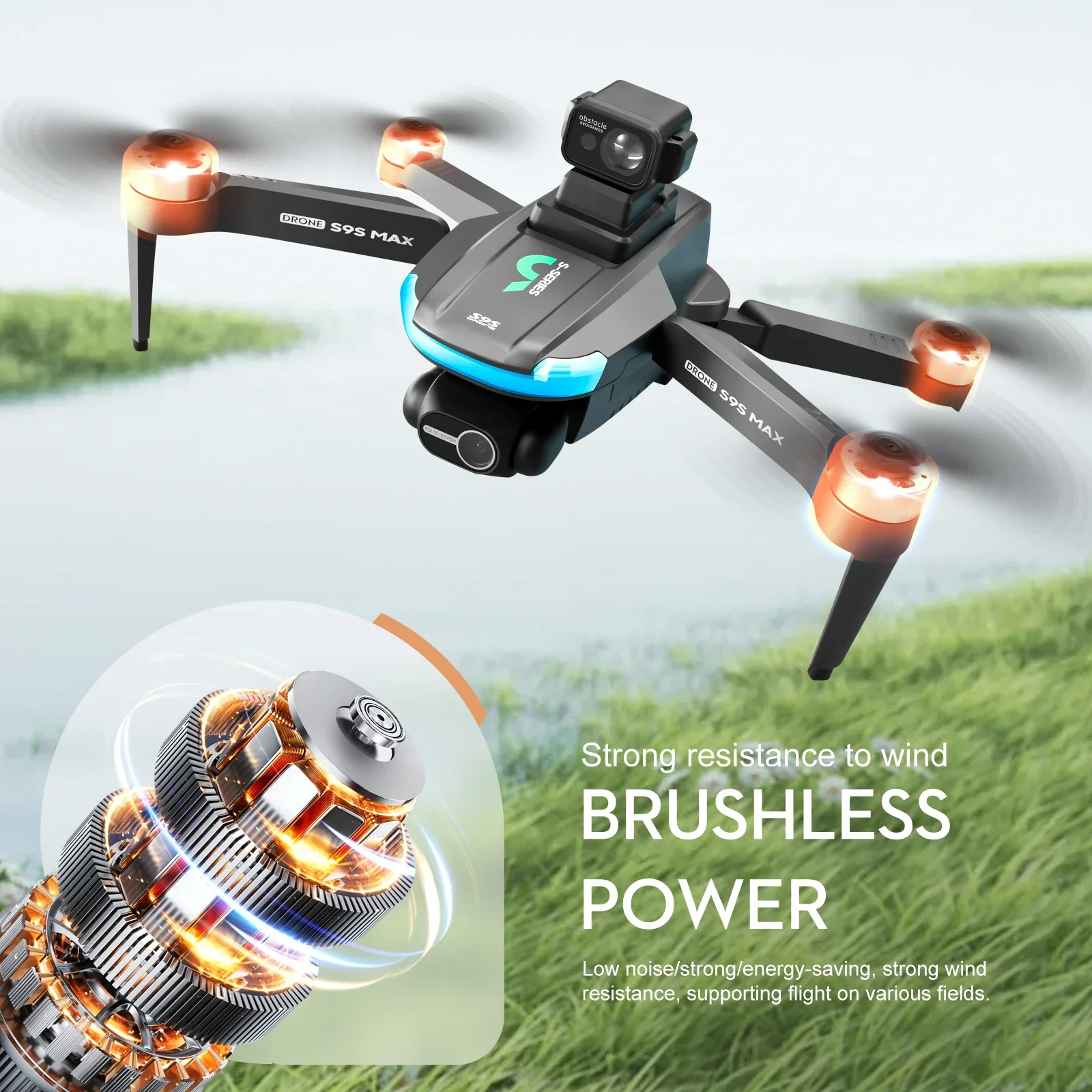 NEW S9S MAX MINI Drone 4K 2-Ax – обзор и цена Drone Remote Controller Lanyard