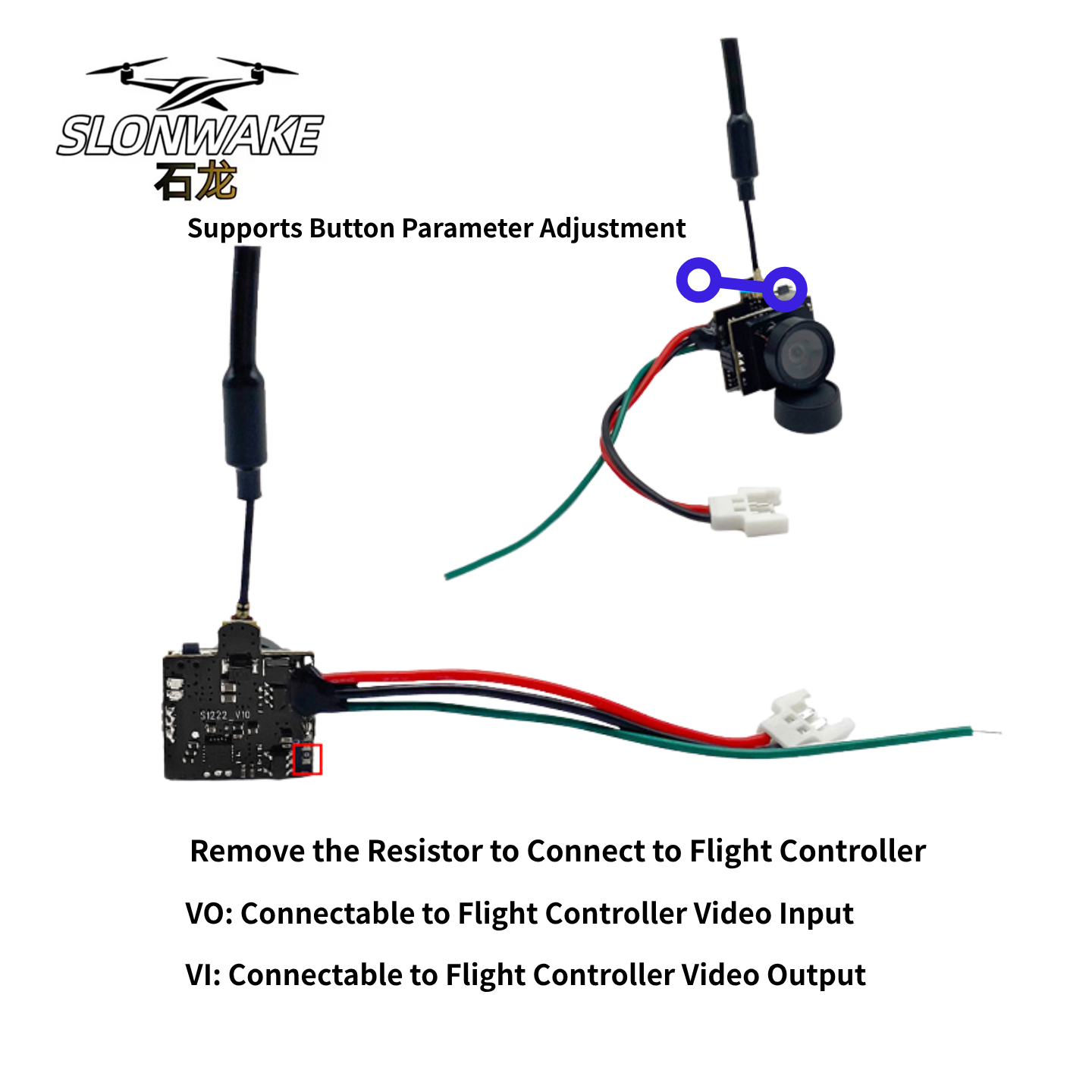 SLONWAKE 5.8G Analog Video Tra – обзор и цена Drone Controller Screen