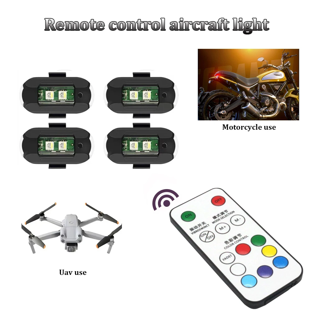 1Pcs Remote LED RGB Anti-colli – обзор и цена Drone Beacon Light