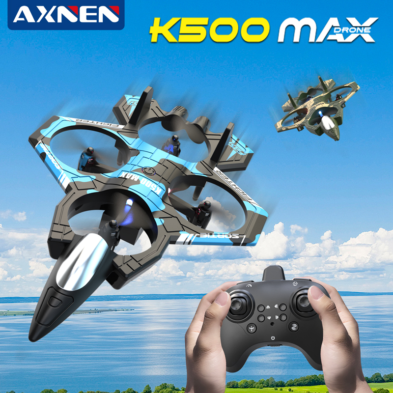 AXNEN K500 MAX RC Plane Fighte – обзор и цена Drone Beacon Light