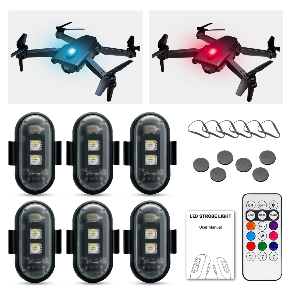 Motorcycle Strobe Light, APP C – обзор и цена Drone Strobe Light