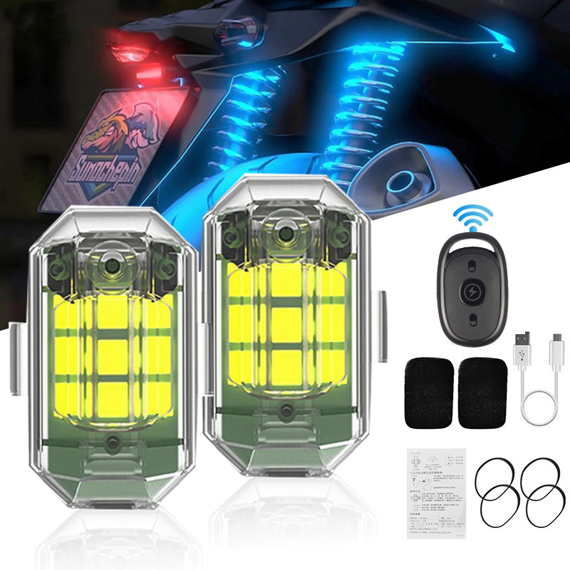 1/2/4Pc Remote Motorcycle Ligh – обзор и цена Drone Beacon Light