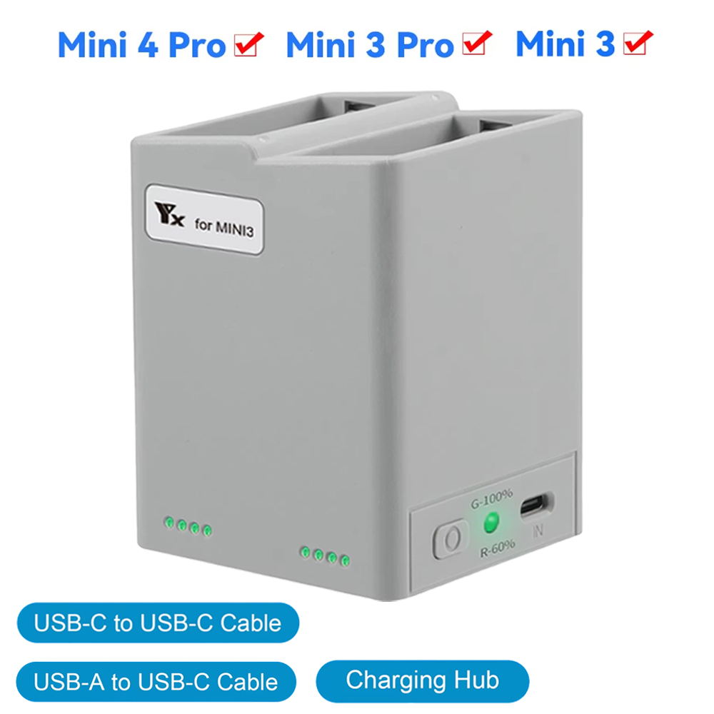 For DJI Mini 3Pro/4Pro Battery – обзор и цена Drone Charging Hub