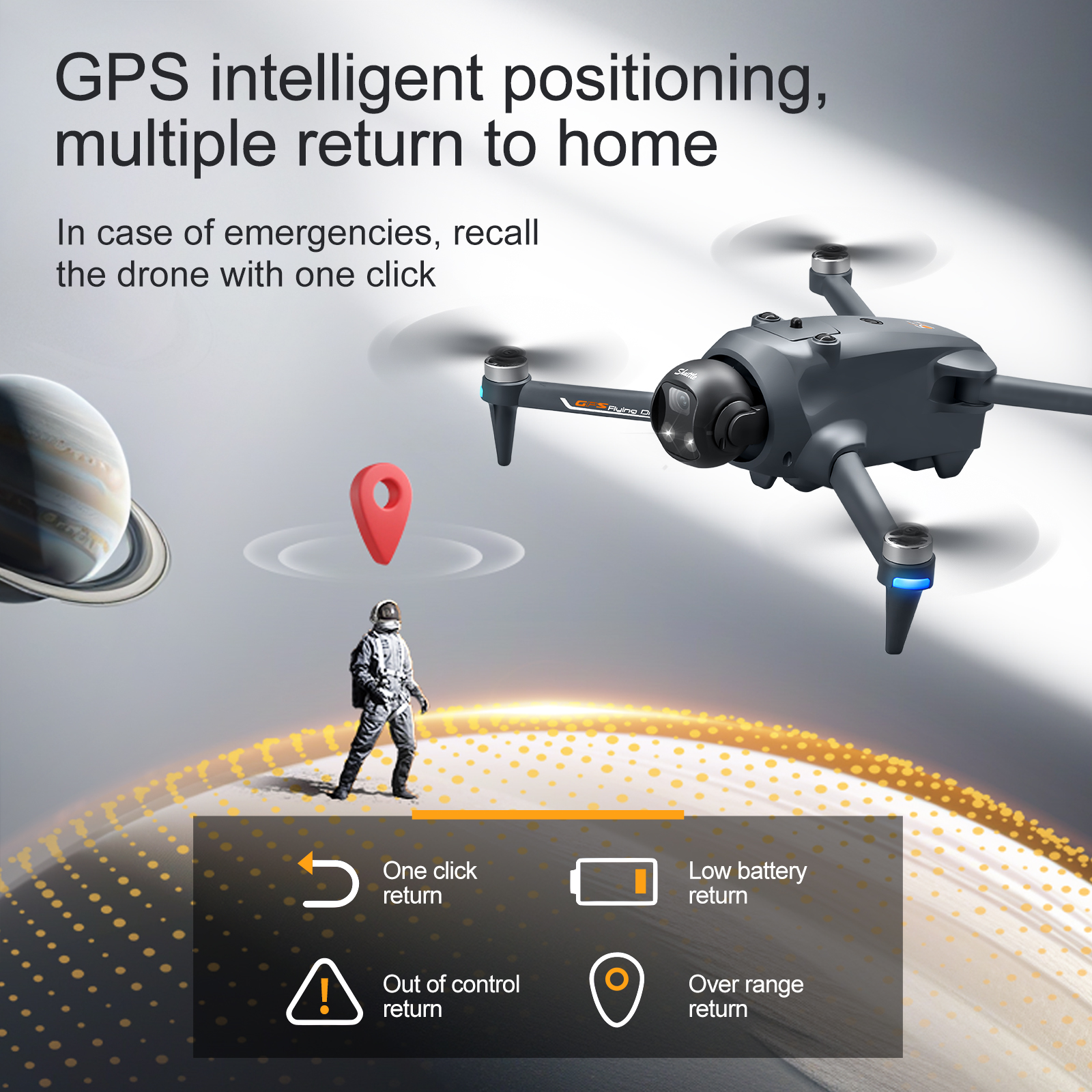 YL059 FPV GPS Quadcopter Drone – обзор и цена Drone Beacon Light