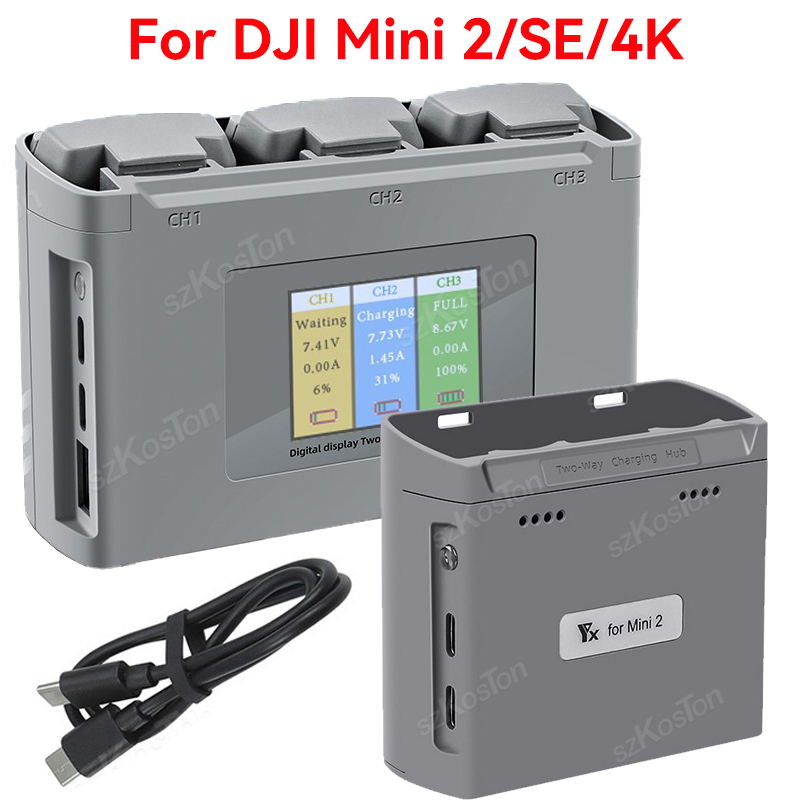 For DJI Mavic Mini 2/SE Mini 4 – обзор и цена Drone Charging Hub