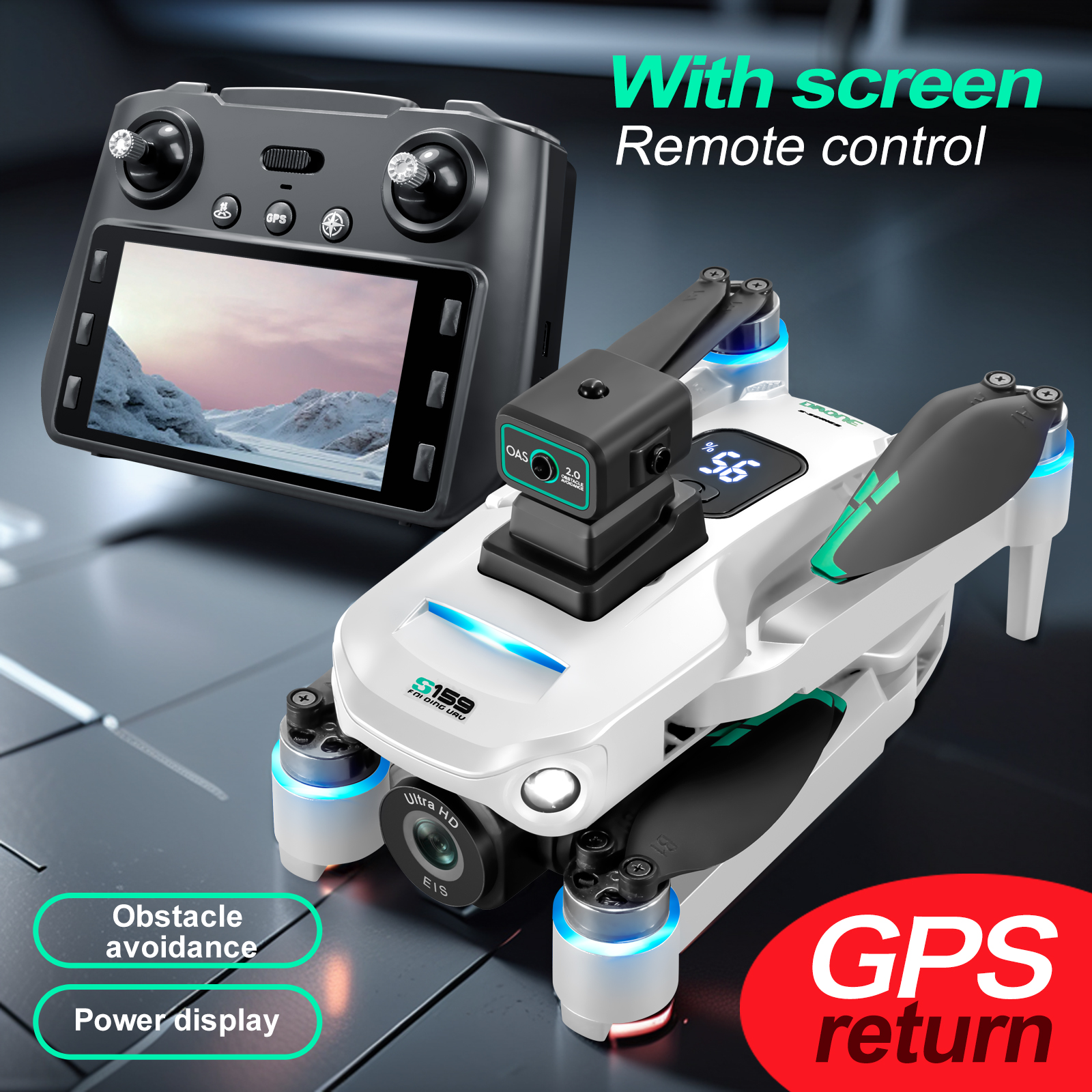 S159 GPS Drone 4K Profesional  – обзор и цена Drone Power Bank