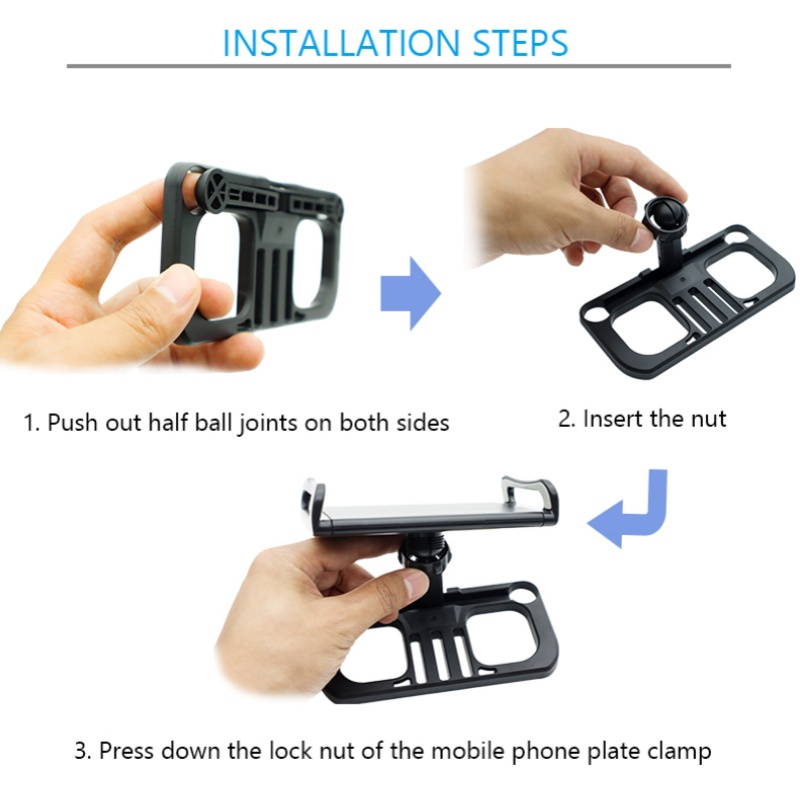 Tablet Holder Clip Adjustable  – обзор и цена Drone Tablet Mount